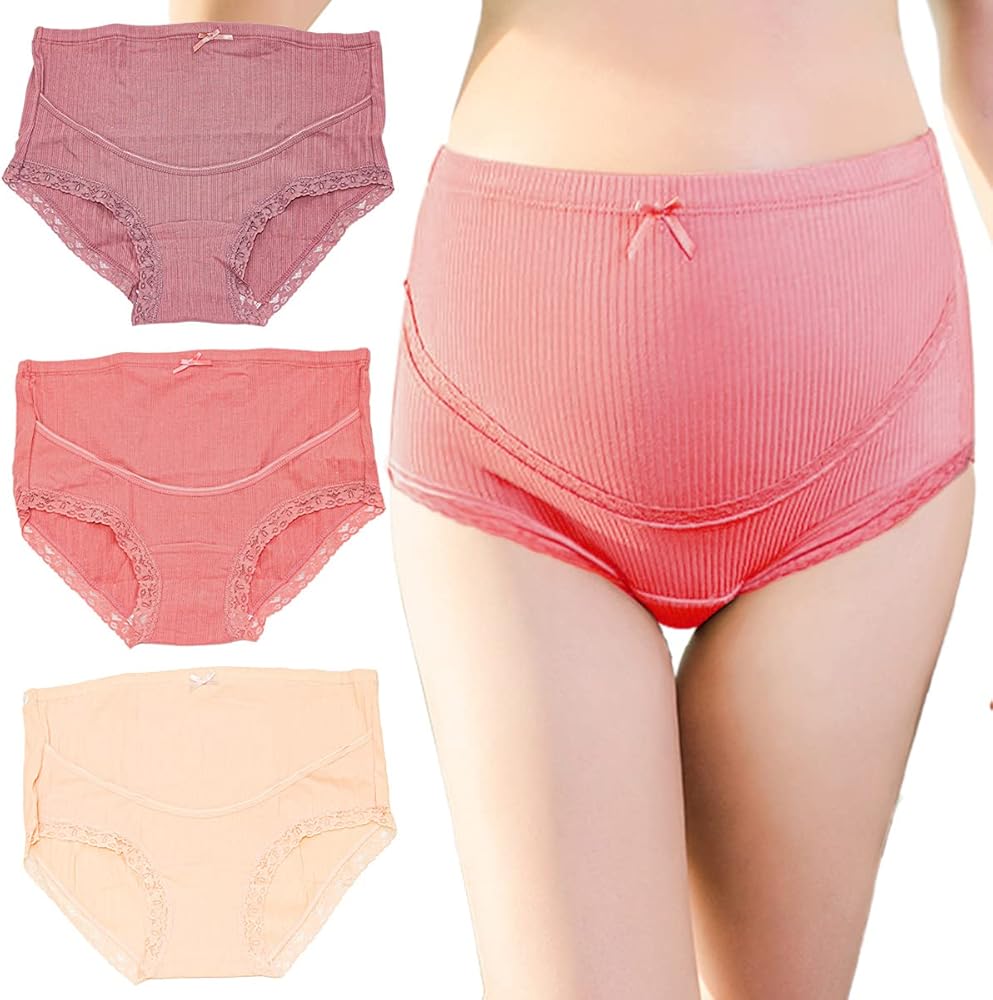 Amazon.co.jp: [Booberg] マタニティショーツ ハイウエスト 3枚セット